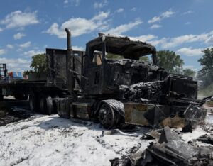 Semi Fire Closes Interstate
