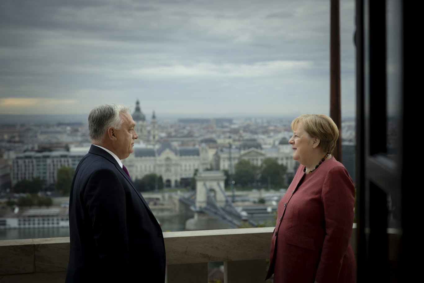 Angela Merkelt fogadta a Karmelitában Orbán Viktor