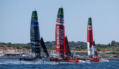 Emirates GBR tops leaderboard after day 1 of France SailGP