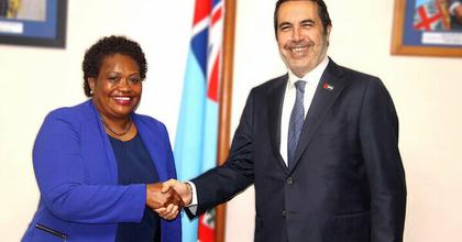 Foreign Minister's envoy visits Fiji to discuss strengthening bilateral relations