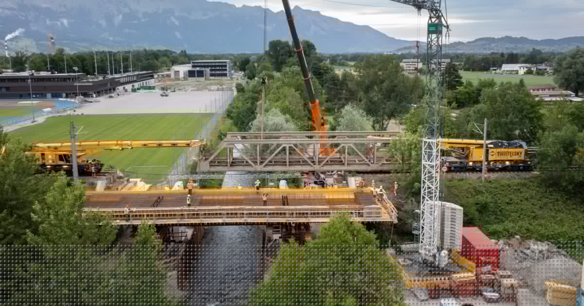 ÖBB-Großprojekt - Streckenausbau Feldkirch-Buchs: Hälfte geschafft