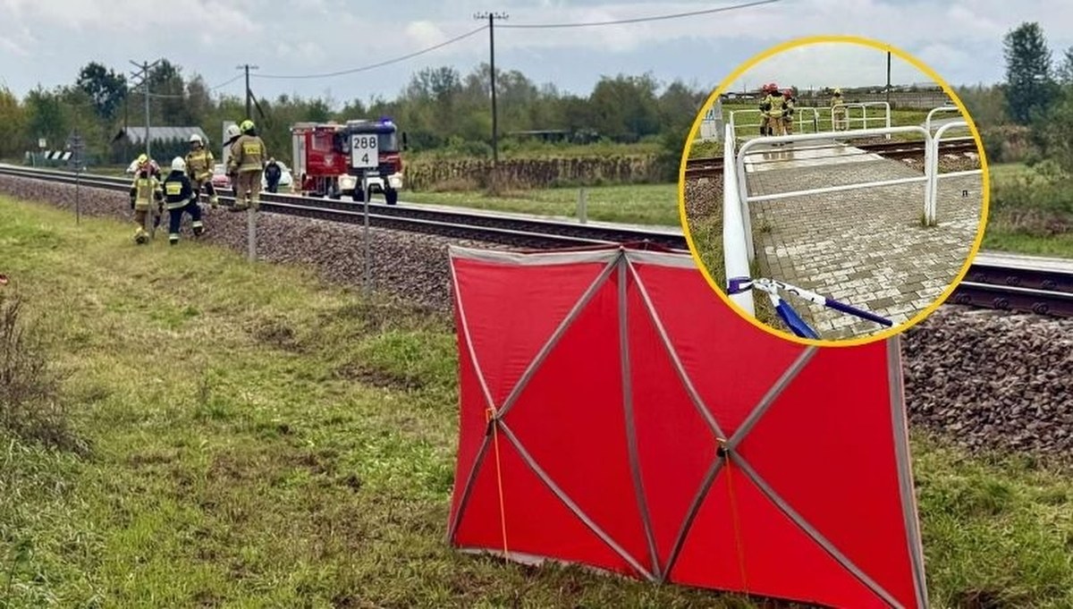 Dramat na przejściu kolejowym. Nie żyją dziadek i wnuczka