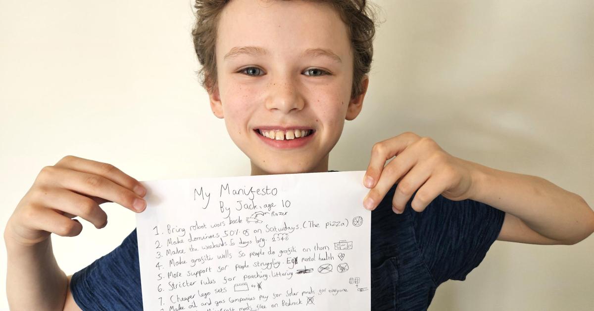 Count Binface features pledge put forward by boy, 10, in official manifesto