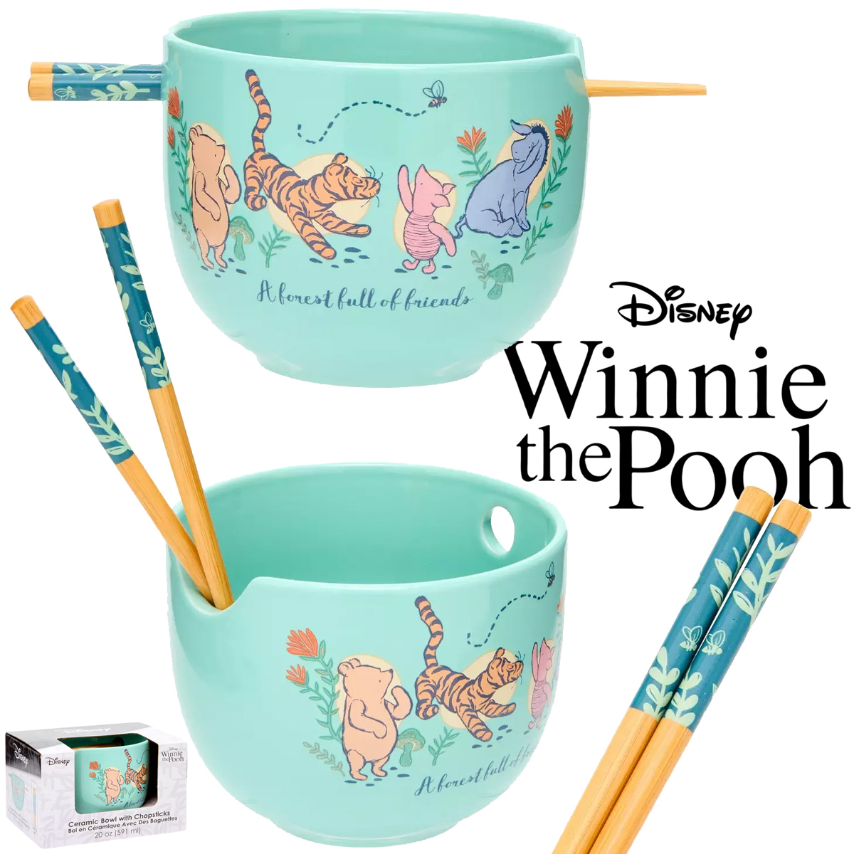 Ramen Bowl Winnie the Pooh and Friends in the Hundred Acre Wood « Toy Blog