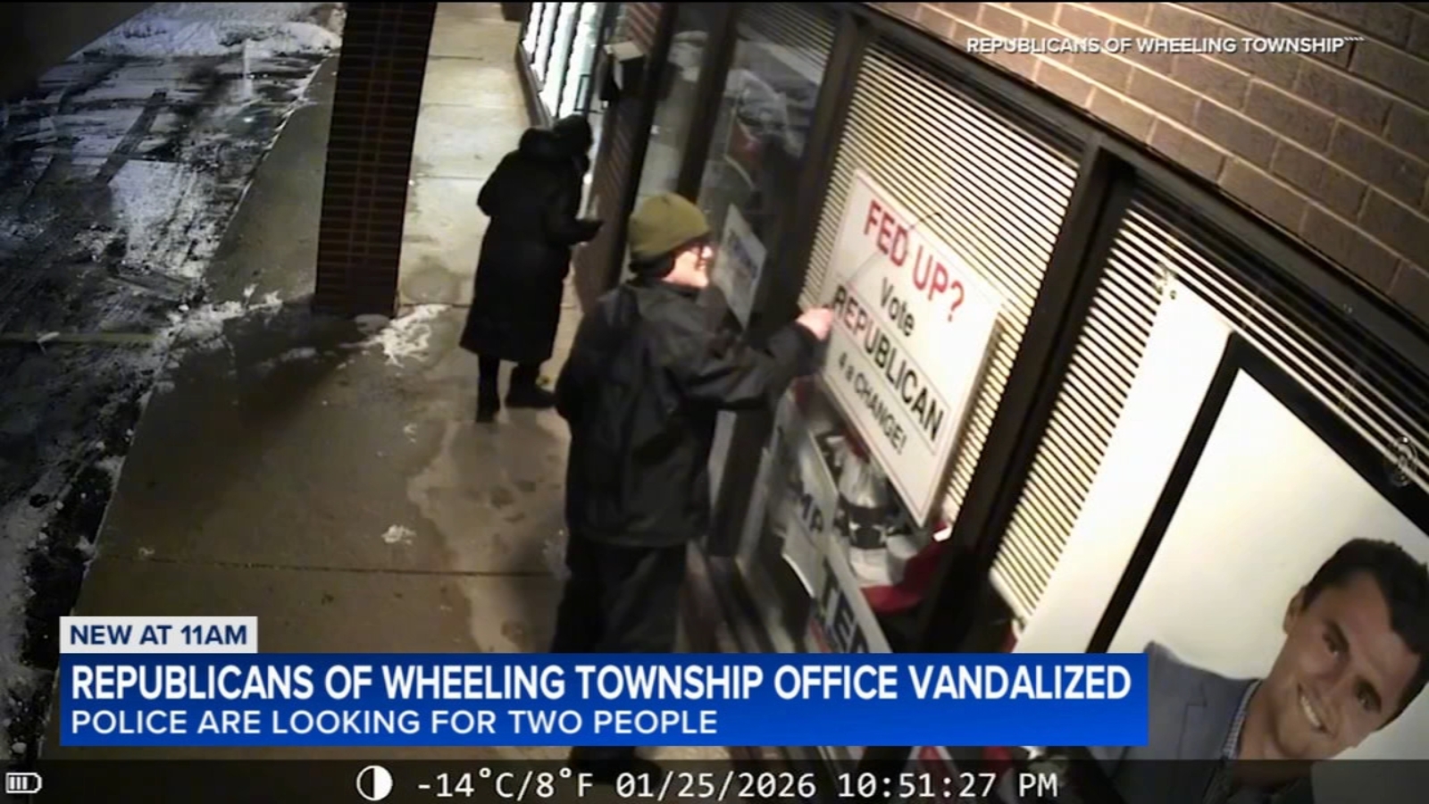 Video shows vandals target Arlington Heights Republican office