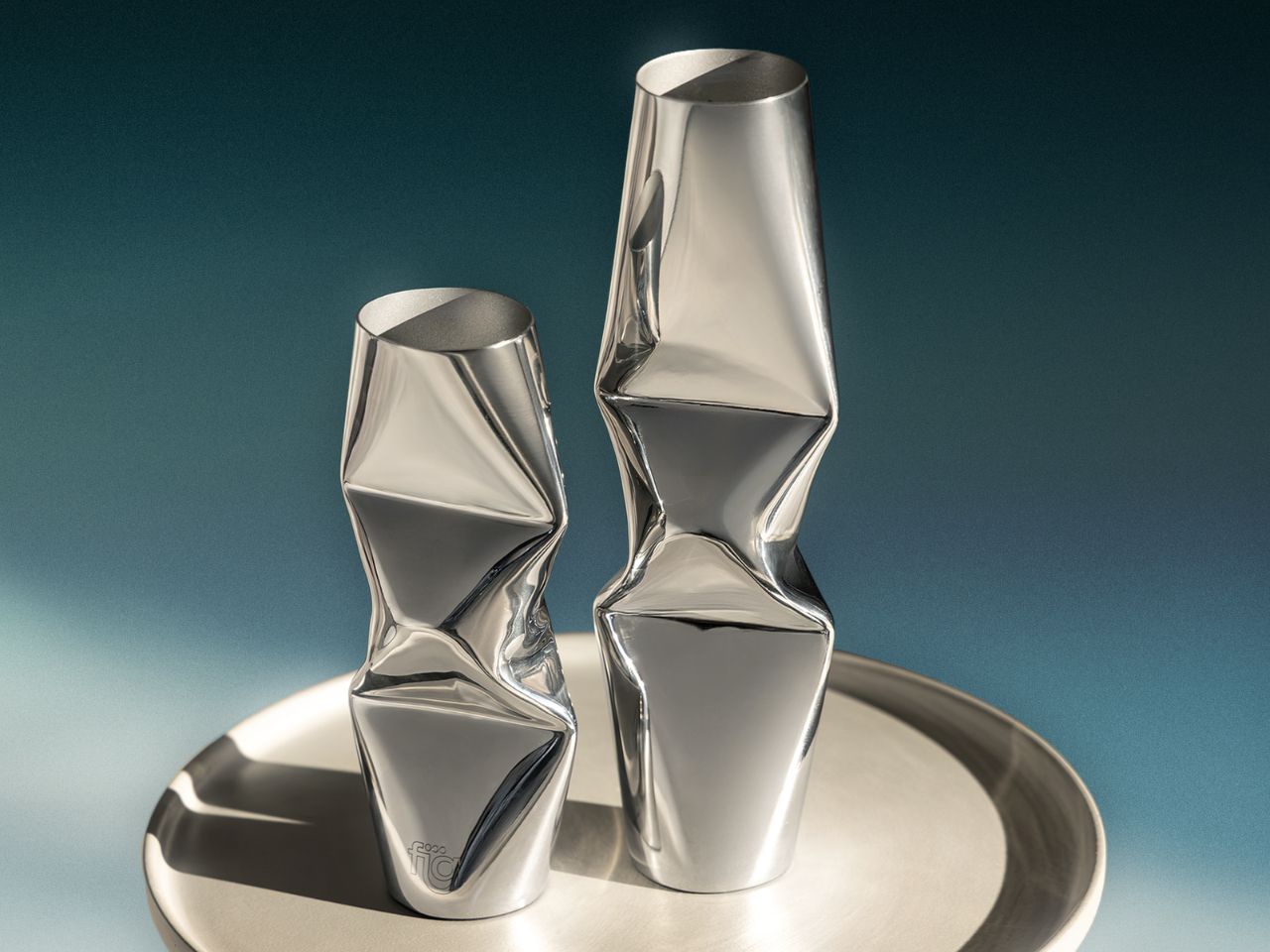 FIG Living’s Dented Chrome Vases Make Imperfection the Feature