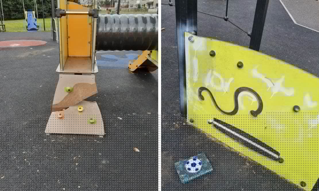Yet another vandalised Portadown play park closed to children over summer