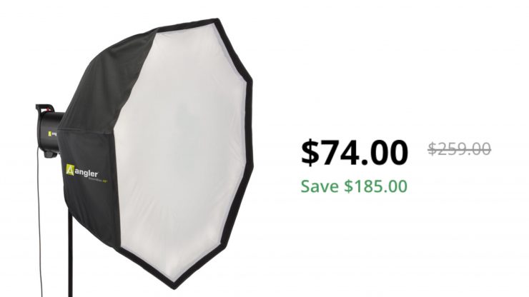 Angler BoomBox Octagonal Softbox with Bowens Mount V2 (48″) on sale for $74 USD