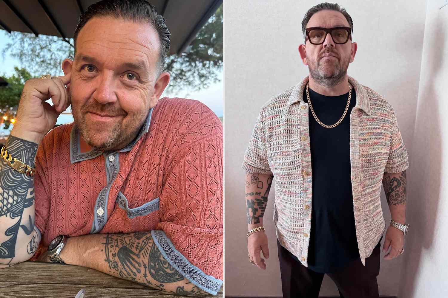Nick Frost Says His Tattoos Became a ‘Suit of Armor’ So People Didn't Focus on Him 'Being a Mega Fatty'