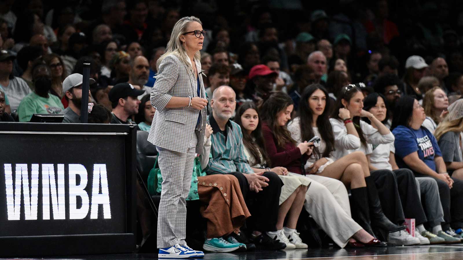 Aces’ Becky Hammon doubles down on load management approach to Liberty game
