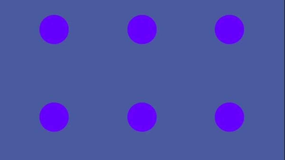 Do you see blue or purple? Mind-boggling optical illusion divides the internet - as viewers struggle to agree on the colour of simple dots