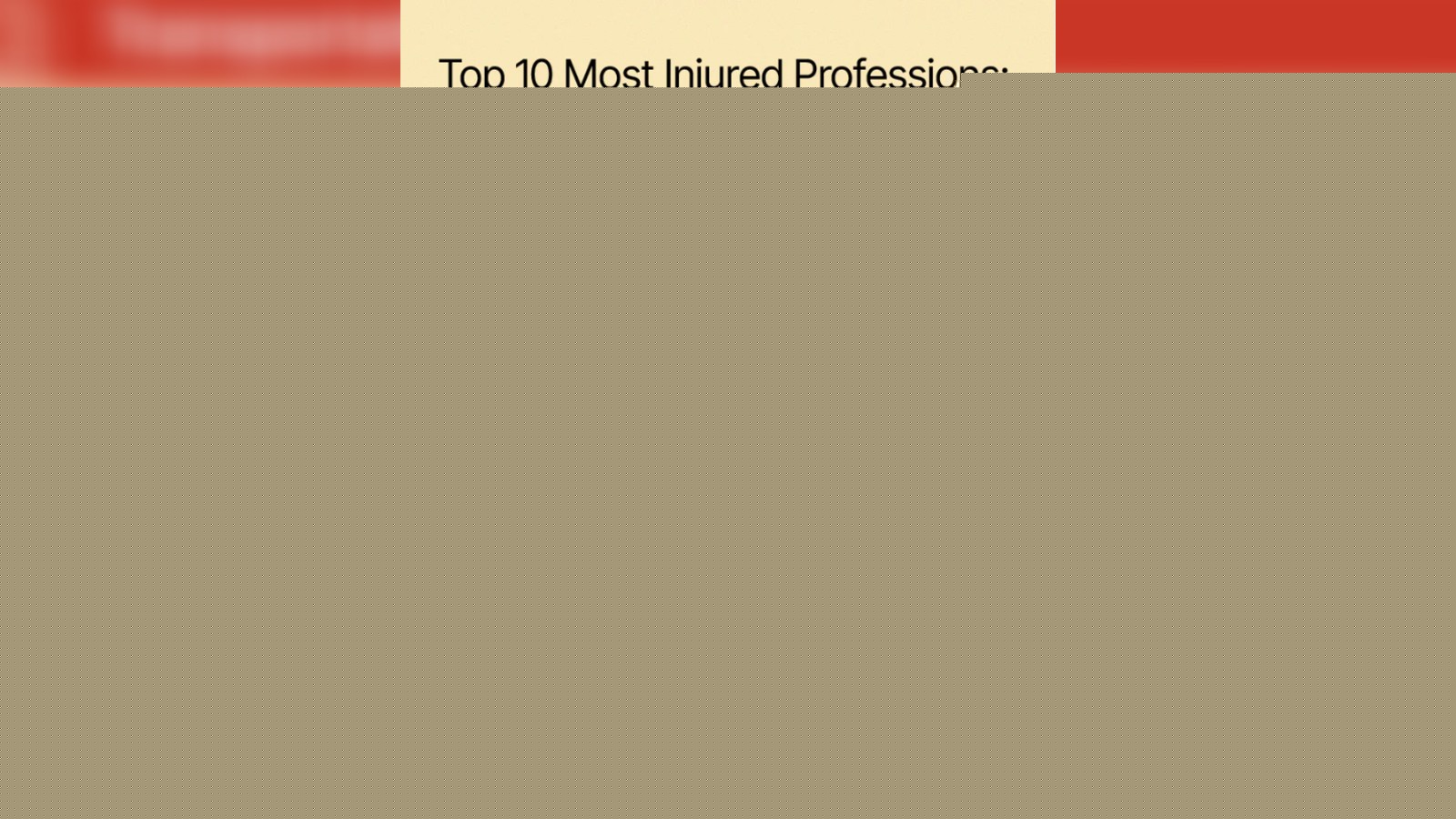 Ranking: Most injury-prone industries of 2025