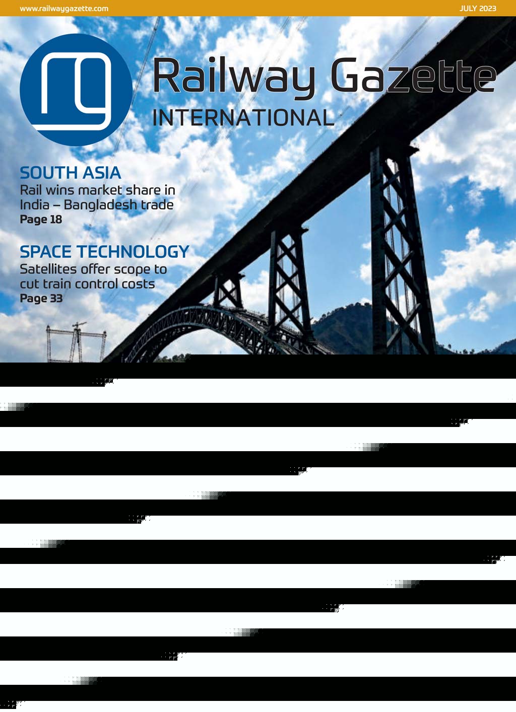 Railway Gazette International – July 2023