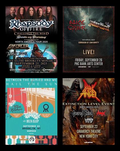 Concert Calendar (09/22-09/27) Heavy Metal’s Grand Slams: Rhapsody of Fire, Judas Priest, & more