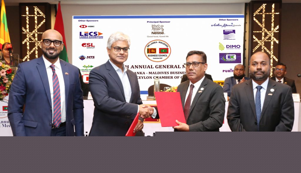 The Ceylon Chamber of Commerce and Maldives Business Chamber Sign MOU to Expand Bilateral Business Opportunities