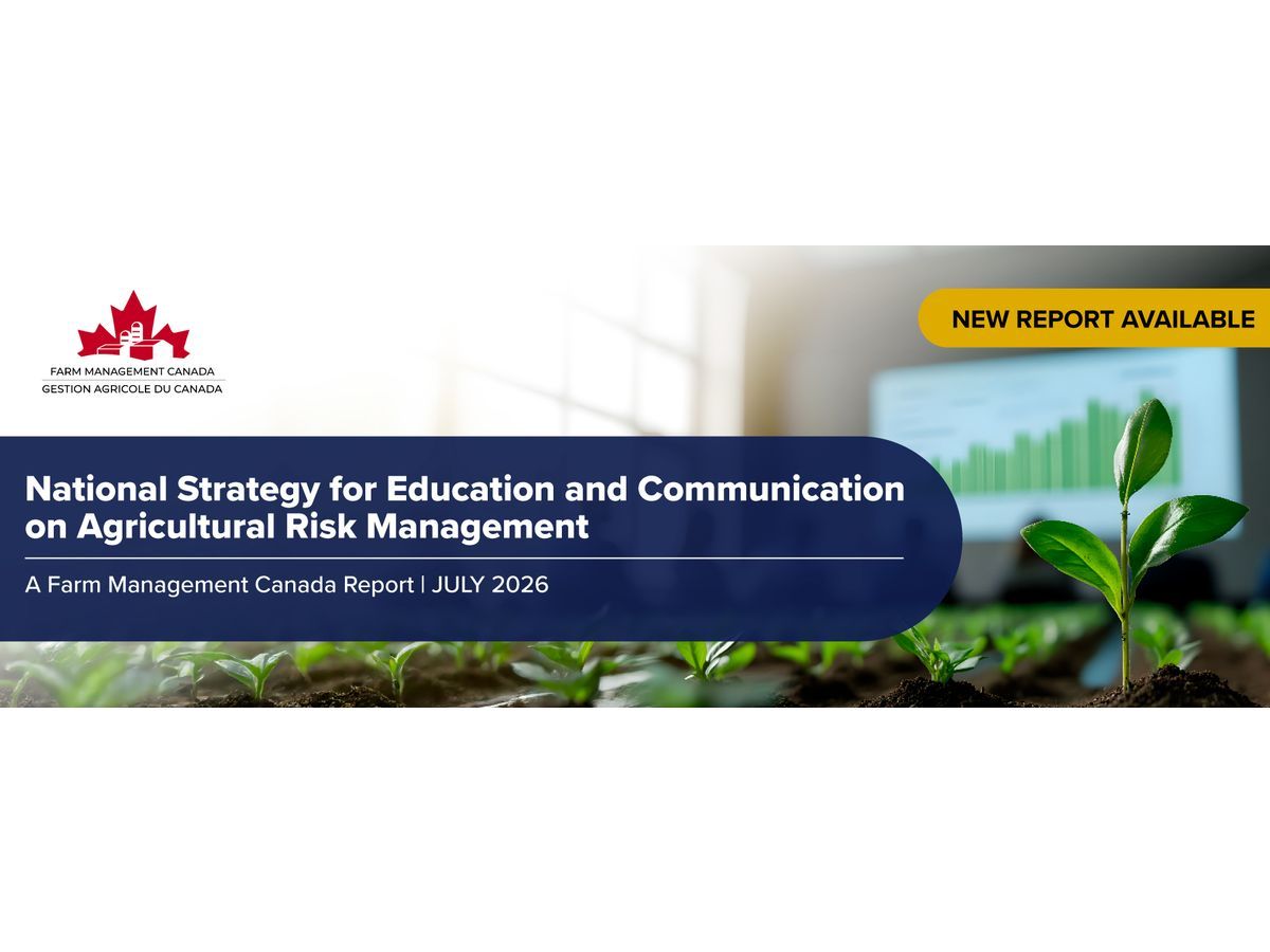 New national report calls for coordinated education and communication strategy to strengthen agricultural risk management
