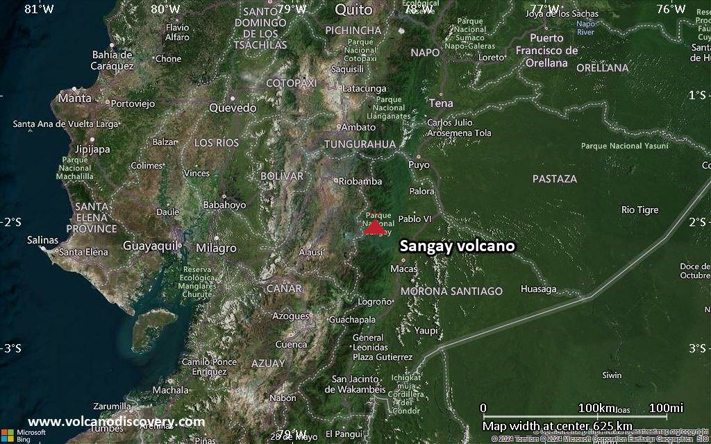 Sangay Volcano Volcanic Ash Advisory: DISCRETE VA EMS  to 19000 ft (5800 m)