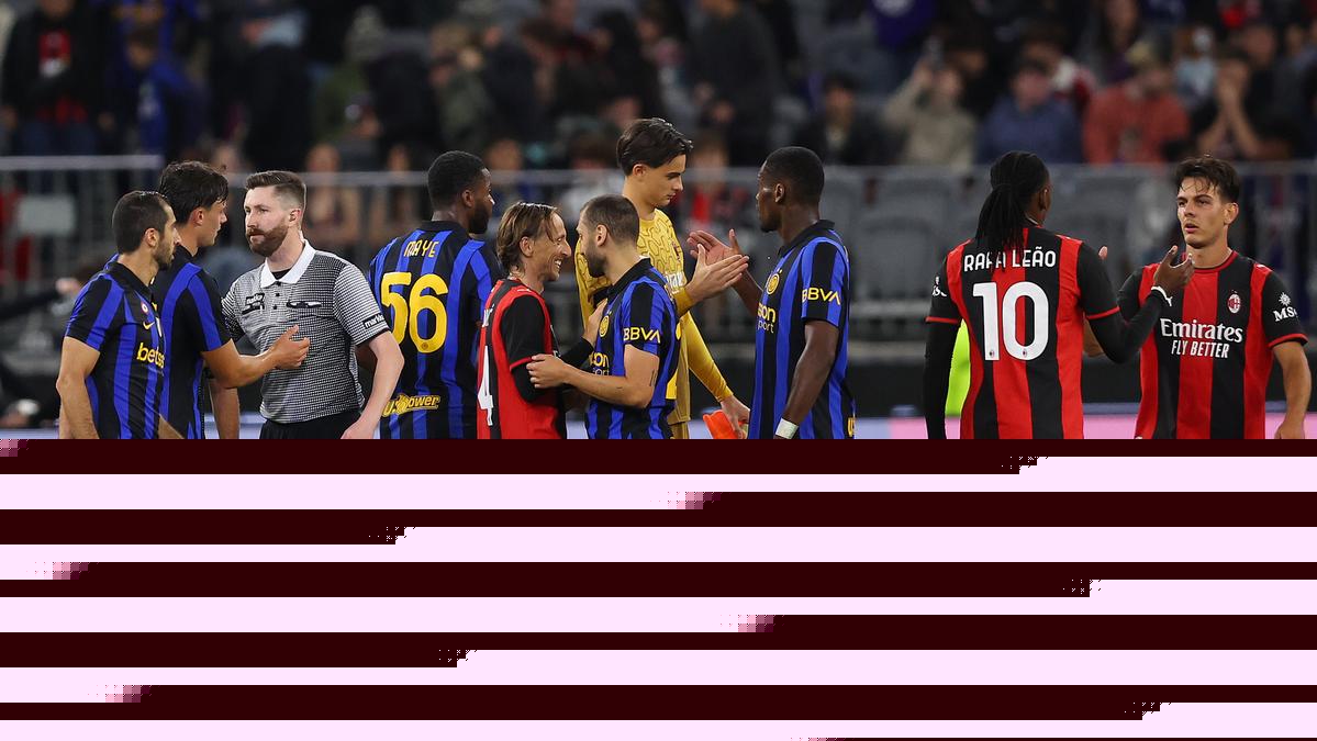 Calcio Italiano: AC Milan and Inter Milan play out 1-1 draw at Optus Stadium in football festival opener