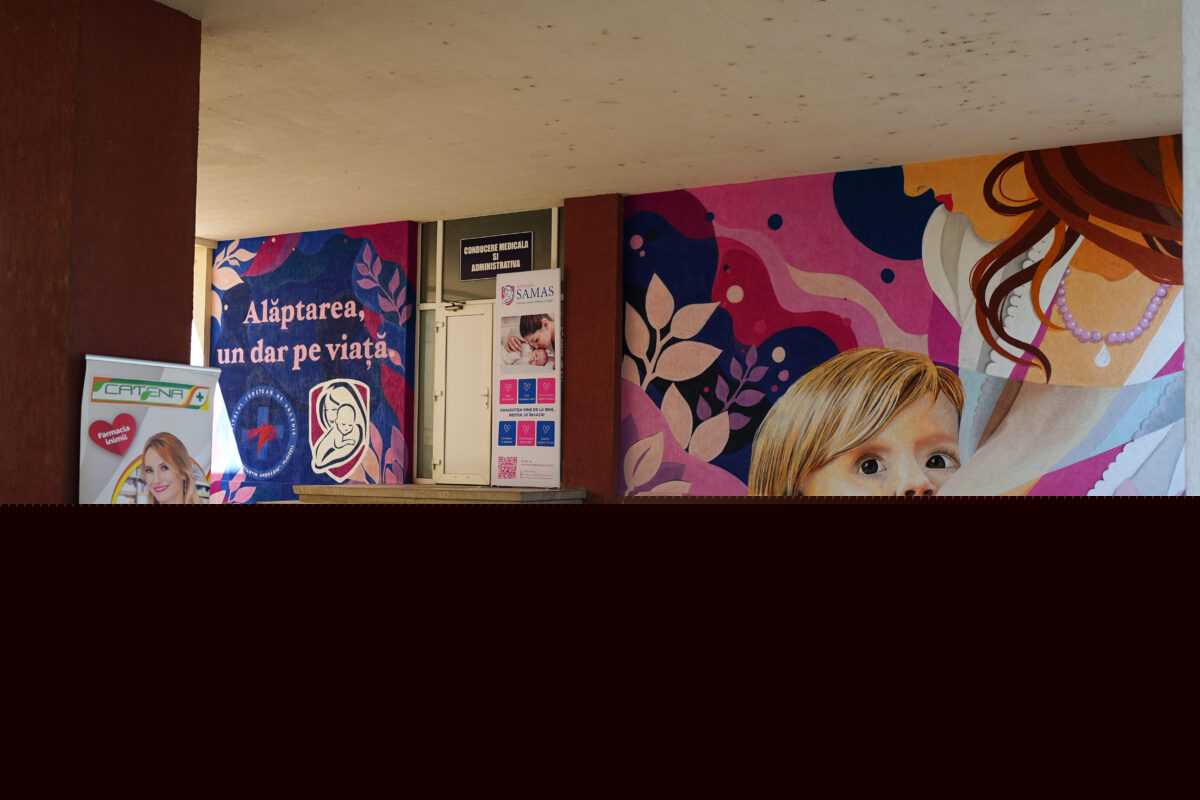 Asociația SAMAS celebrează Săptămâna Mondială a Alăptării cu o nouă lucrare de artă urbană