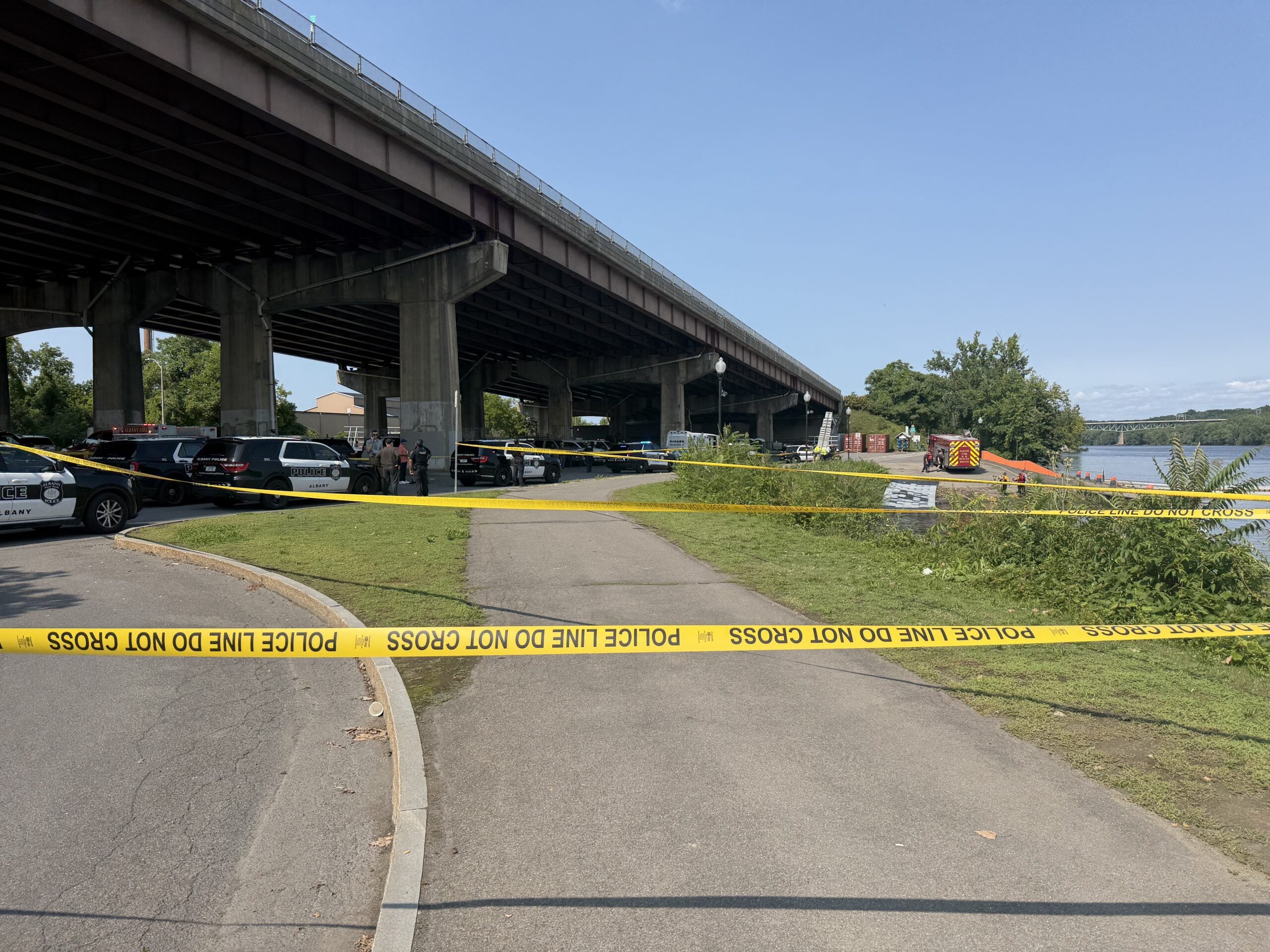 Albany firefighters: Car in Hudson River