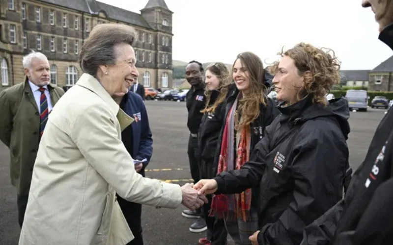 Princess Anne attends rehearsal for Royal Edinburgh Military Tattoo in Edinburgh