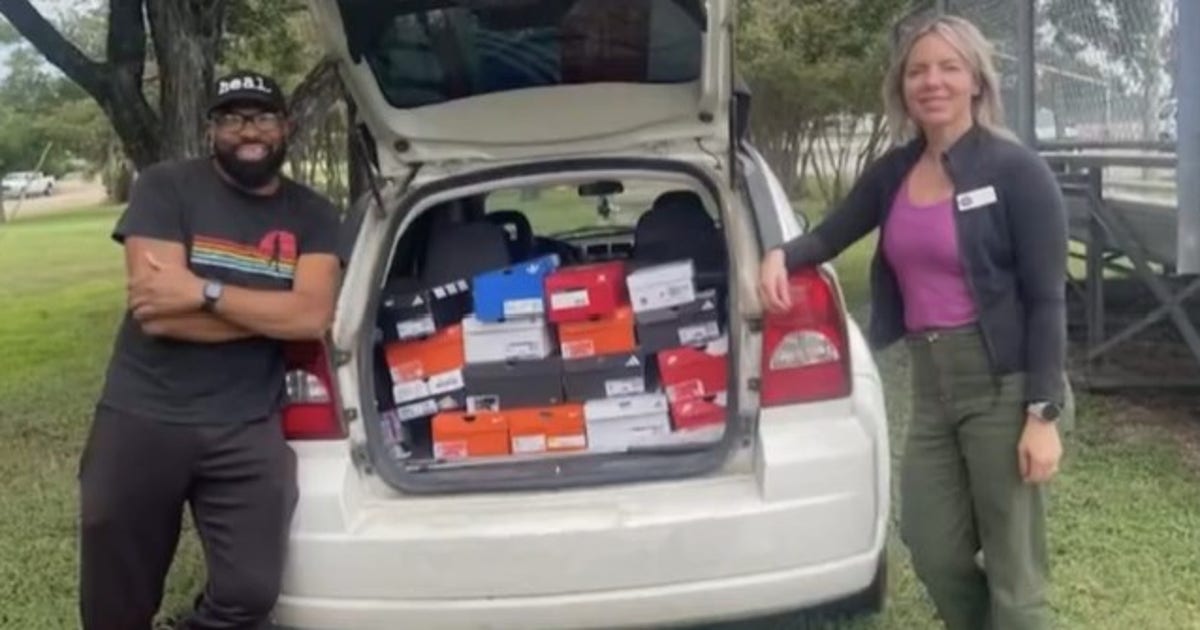 Taylor man helps provides shoes for kids as he battles cancer