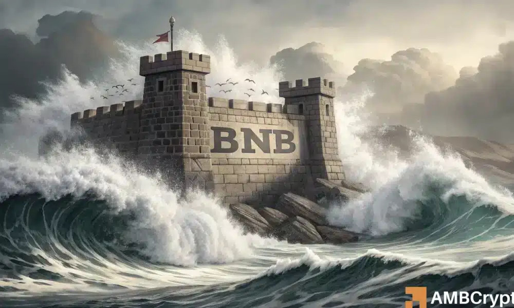 Assessing the odds of BNB’s price falling below $1,000 in the short term