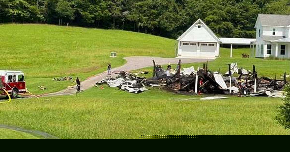 Catoosa County barn fire destroys structure, truck and tractor