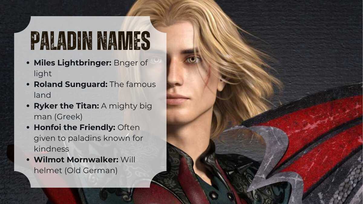 100+ awesome paladin names: Find a perfect name for your character