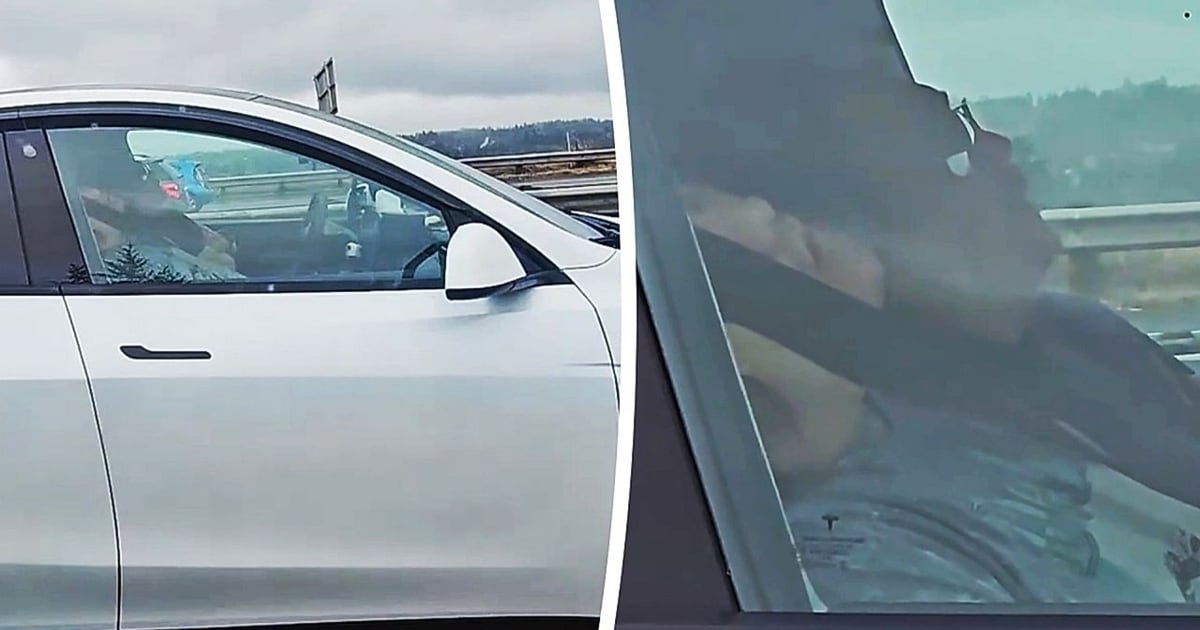 Kurioser Vorfall - Teslafahrer schläft auf der Autobahn ein