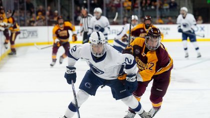 Gavin McKenna makes Penn State hockey debut in wild season opener at Arizona State