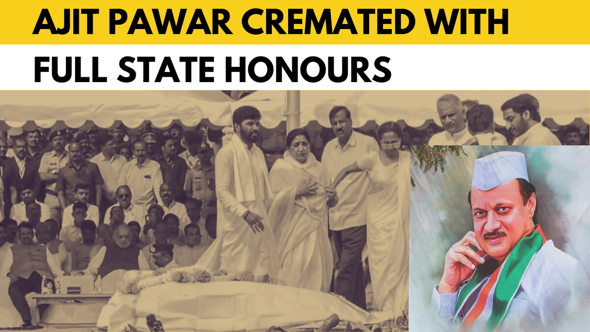 Watch: State funeral for Ajit Pawar in Baramati