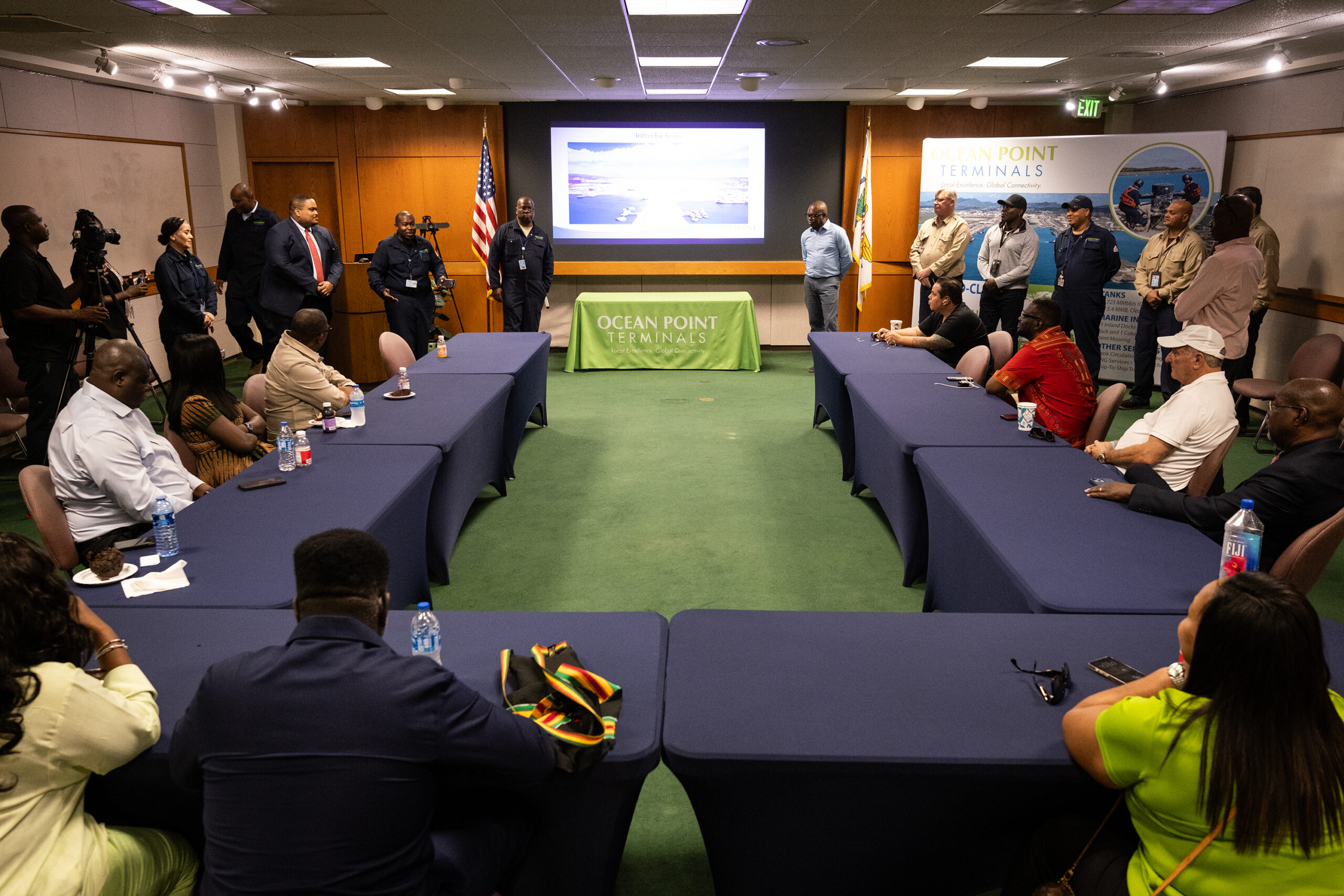 Africa Delegation Tours St. Croix Terminal, Refinery