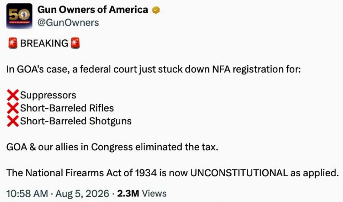 Short barreled rifles are finally legal--sort of--maybe...