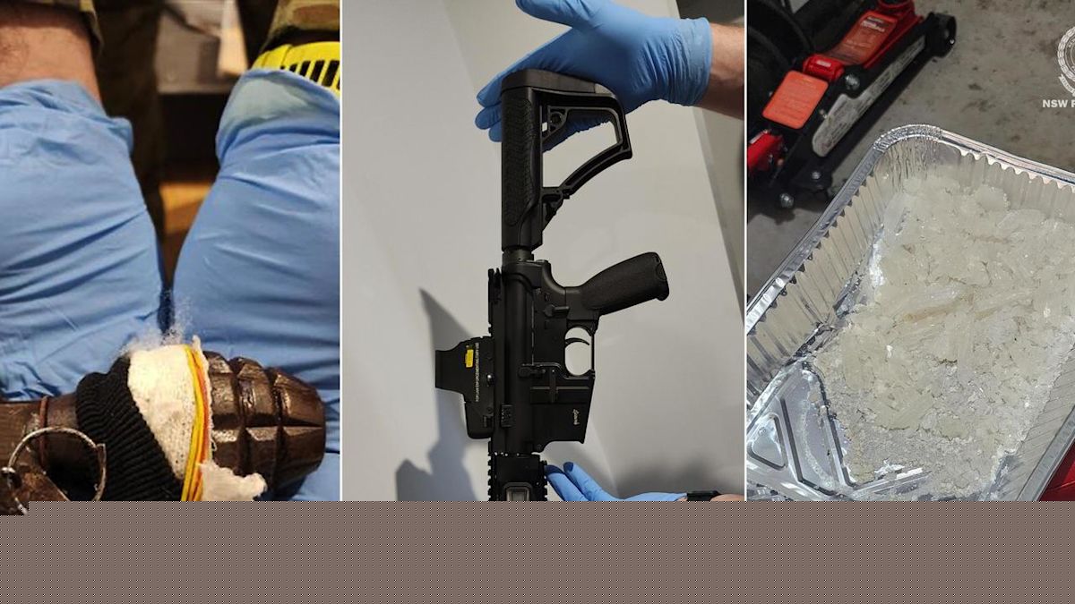 'Long time in small cell': grenades, guns, drugs bust
