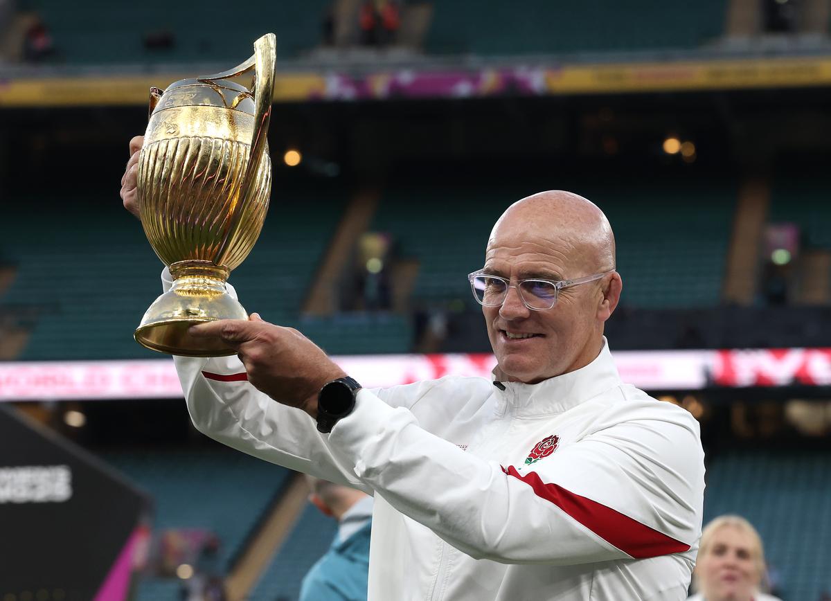 Red Roses: John Mitchell signs new long-term deal after World Cup triumph as legend joins coaching staff