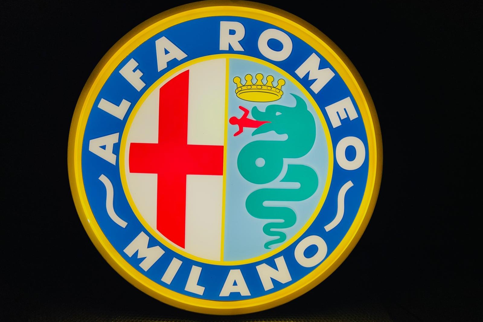 Illuminated Alfa Romeo Sign at No Reserve