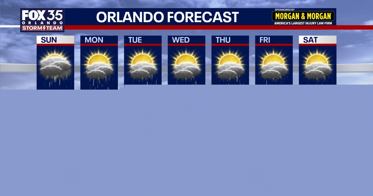 Orlando weather: Hot, humid day before afternoon storms