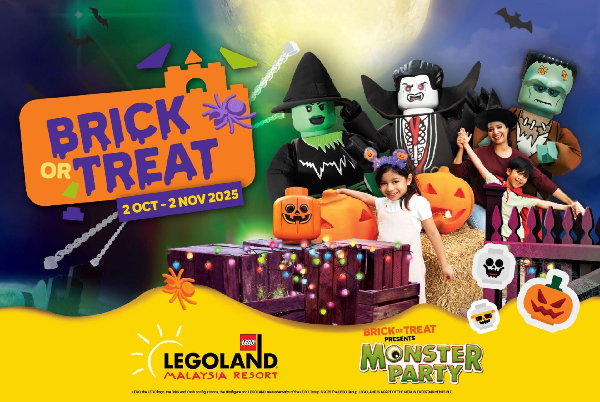 LEGOLAND® Malaysia’s Brick-or-Treat Monster Party Returns for Spookiest Season Yet