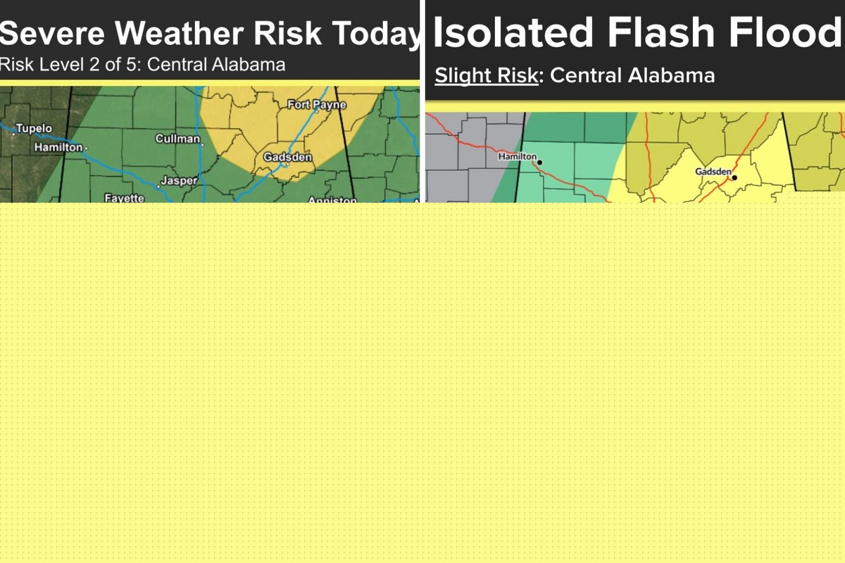 August Starts with Damaging Wind, Flood Threat in West Alabama