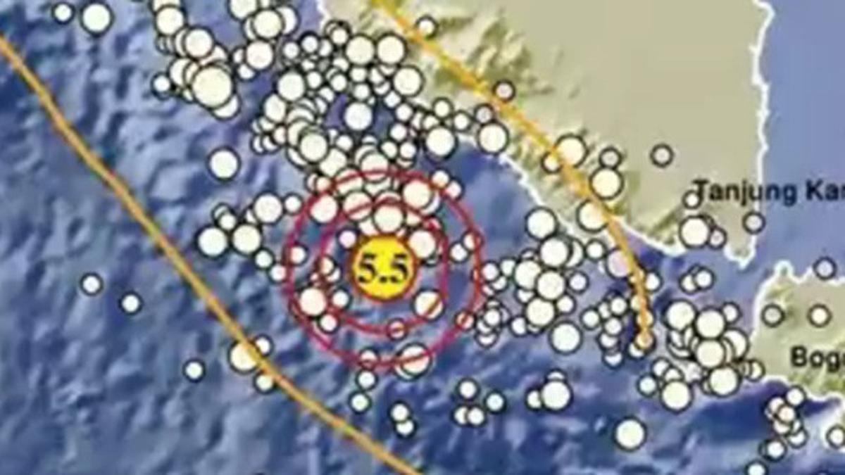 Gempa Magnitudo 5,5 Guncang Bengkulu