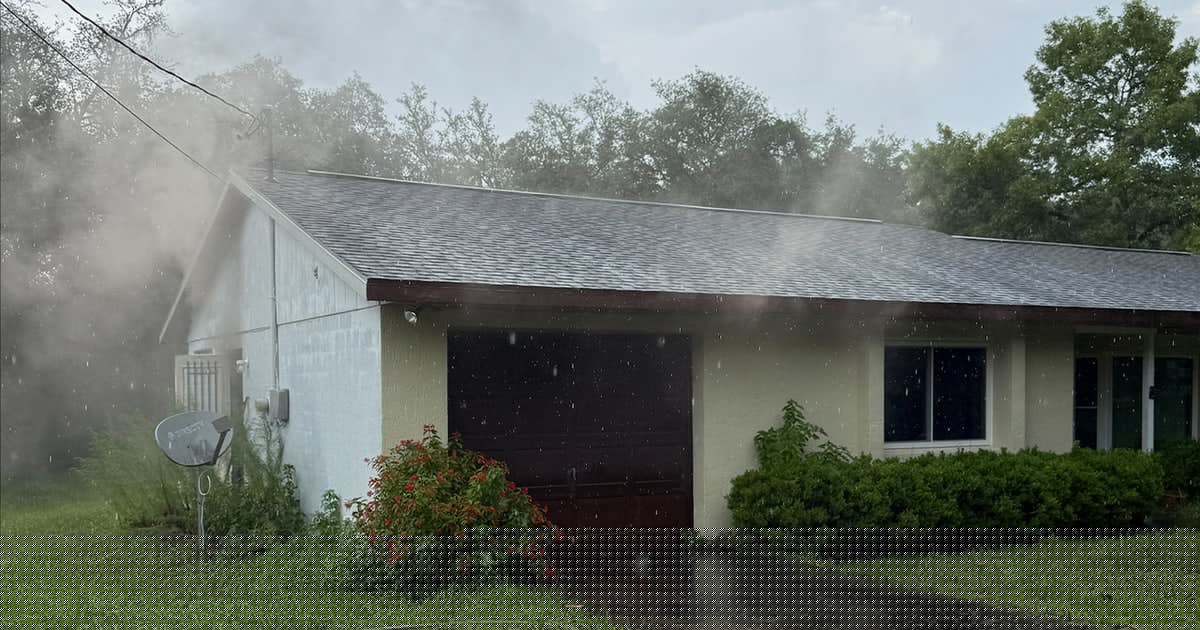 Lecanto home struck by lighting, smoke pours from garage: CCFR