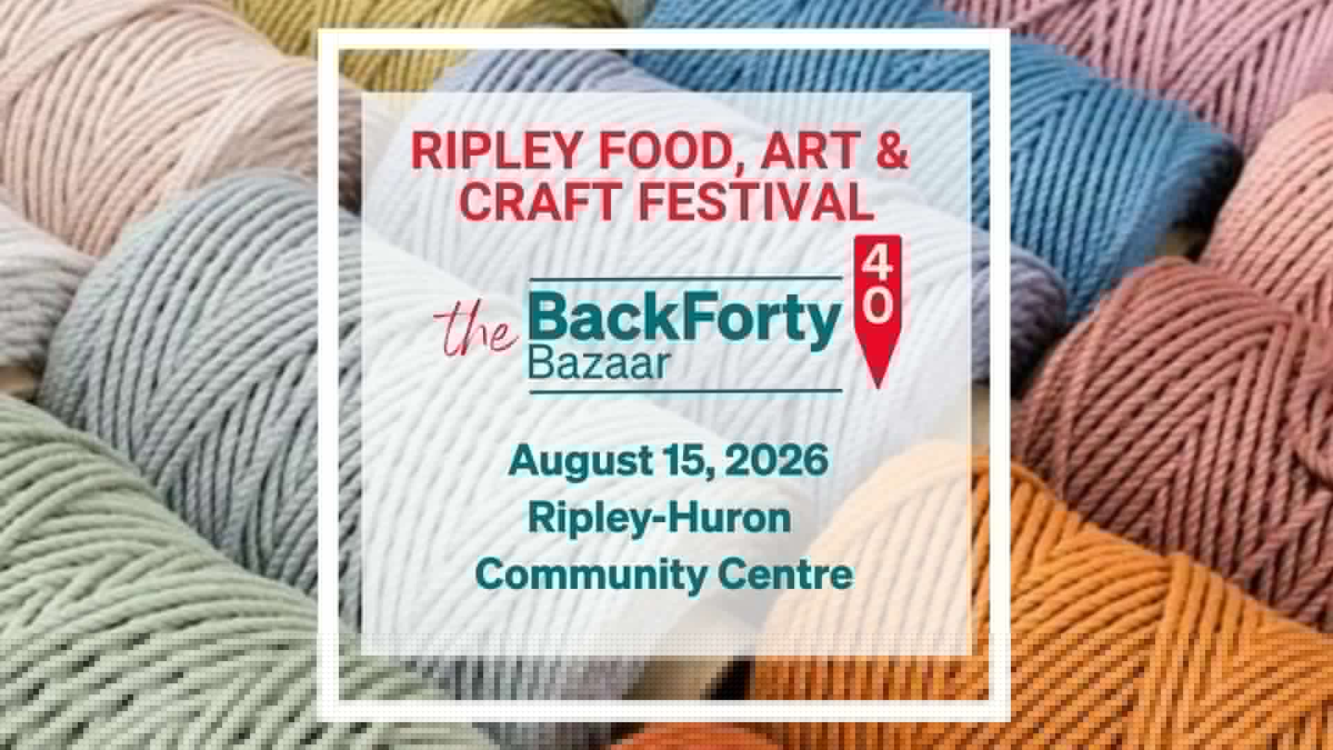 Ripley Food, Art and Craft Festival becoming 'The Back Forty Bazaar'