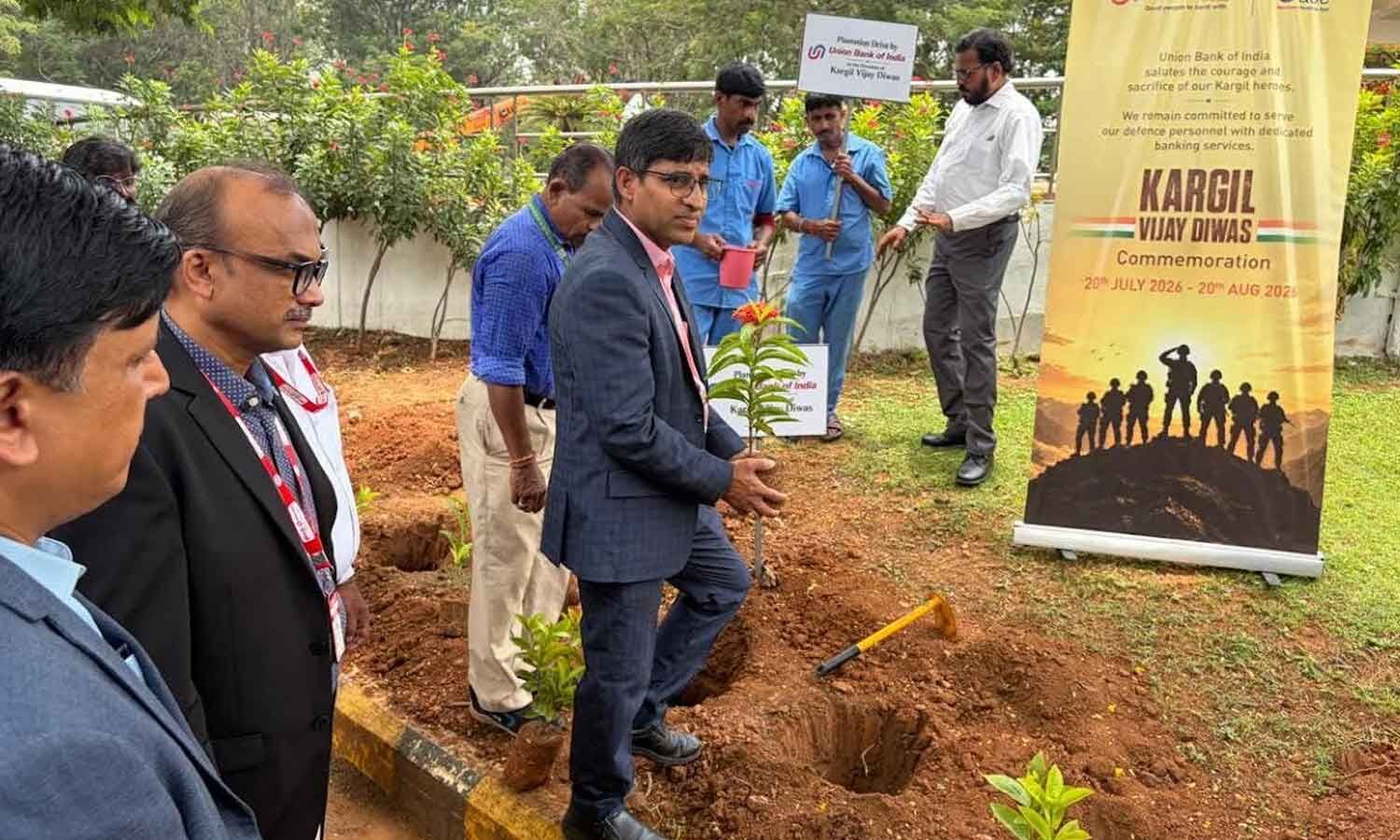 Union Bank of India organises plantation drive