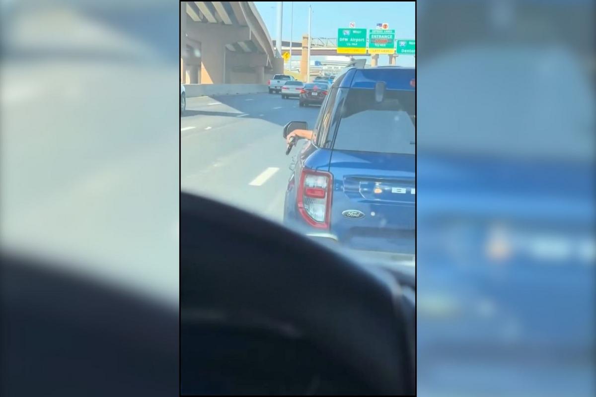 Woman Caught Flashing Gun While Driving on Dallas Highway
