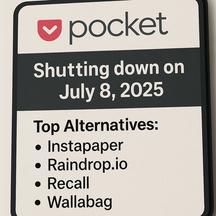 Comment on Mozilla shutting down Pocket. Such a disappointing decision by ecer