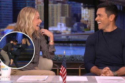 ‘Live’s Mark Consuelos Jokes That His On-Air Training From UFC Fighter Valentina Shevchenko Was “Like The Most Action” He Had “In Weeks”
