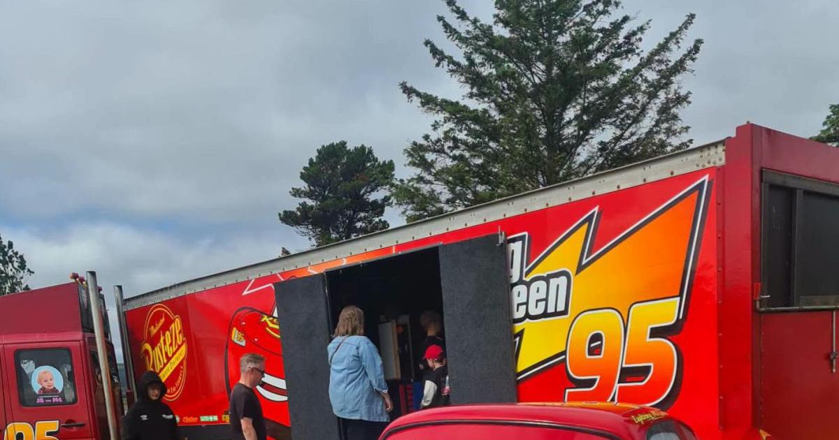 Here's where you can have a photo with a life-size Lightning McQueen