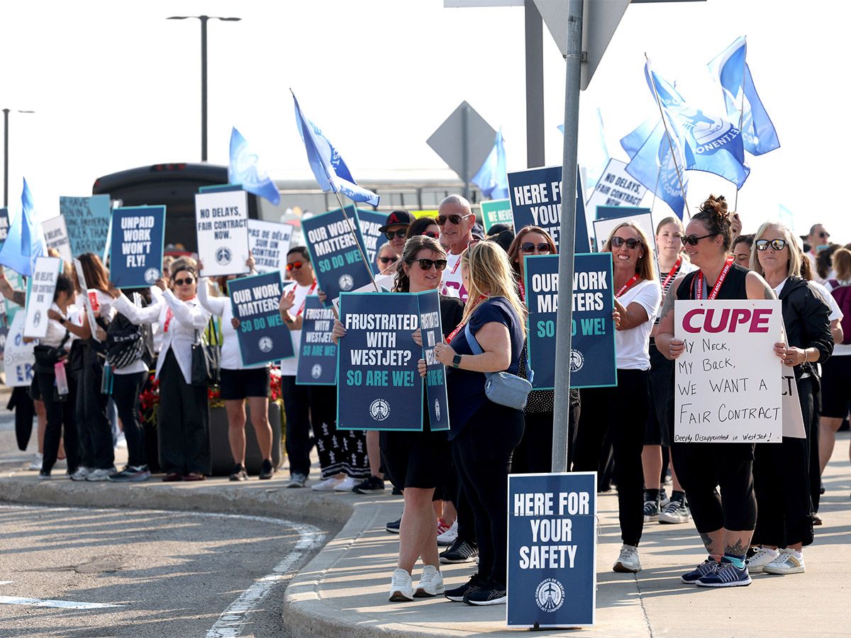 WestJet flight attendants on strike as union says company's proposal 'didn't go far enough'