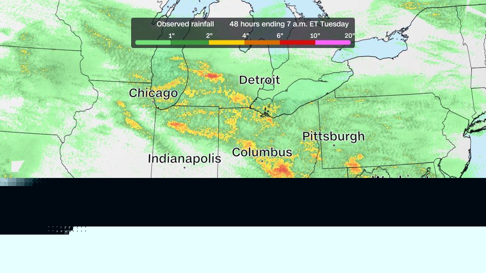 More than 800,000 without power as waves of destructive storms sweep Midwest, East
